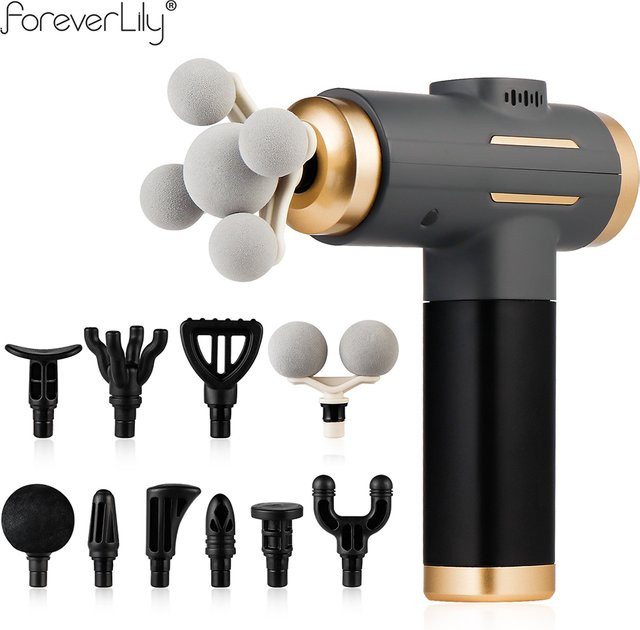 foreverlily Elektrische Massagepistole, 11-in-1, Unisex, Körper - Bild 1