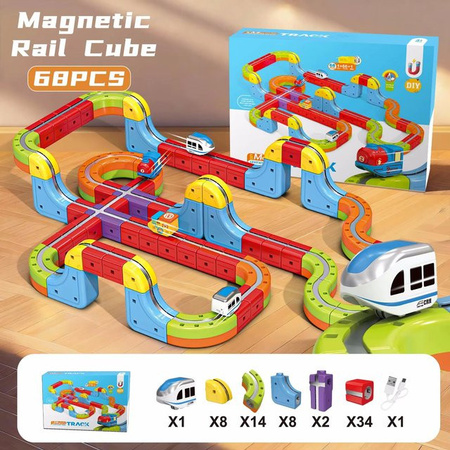 Linyi toy car Magische Elektronische Zugschienen Würfel, Lernspielzeug, ab 4 Jahre