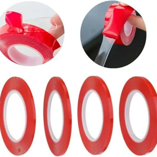 Doppelseitiges Acryl-Klebeband transparent für LED-Streifen und Auto-Fixierung, Breite: 5 mm, 10 mm oder 20 mm, Länge: 3 bis 10 Meter - Bild 1