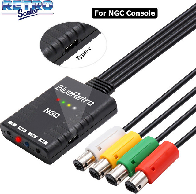 8bitdo BlueRetro Drahtloser Controller Adapter für Nintendo GameCube, kompatibel mit PS3, PS4, PS5, Nintendo Switch und Wii, Farbe: Schwarz - Bild 1
