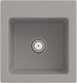 Villeroy & Boch Spüle Subway 45 XS Aufsatzspüle aus Keramik in Fossil Grau mit CeramicPlus Beschichtung - Bild 1