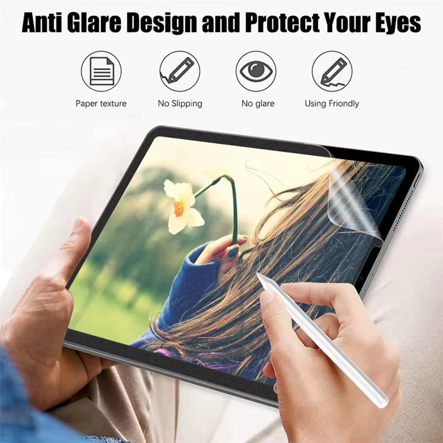 2 Stück Papierähnliche Displayschutzfolie für Samsung Galaxy Tab S7 S8 S9 S10 S6 Lite S7 FE S9 FE S10 FE und Tab A9 in Transparent - Bild 2