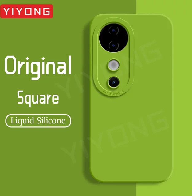 YIYONG Silikon Softcover für Vivo V40 V30 V30 Pro 5G stoßfestes Handycase in Gelb und Grün - Bild 1