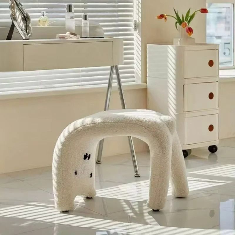 Kreativer Katzen Hocker als Kommode und Ottomane in Gelb - Bild 2