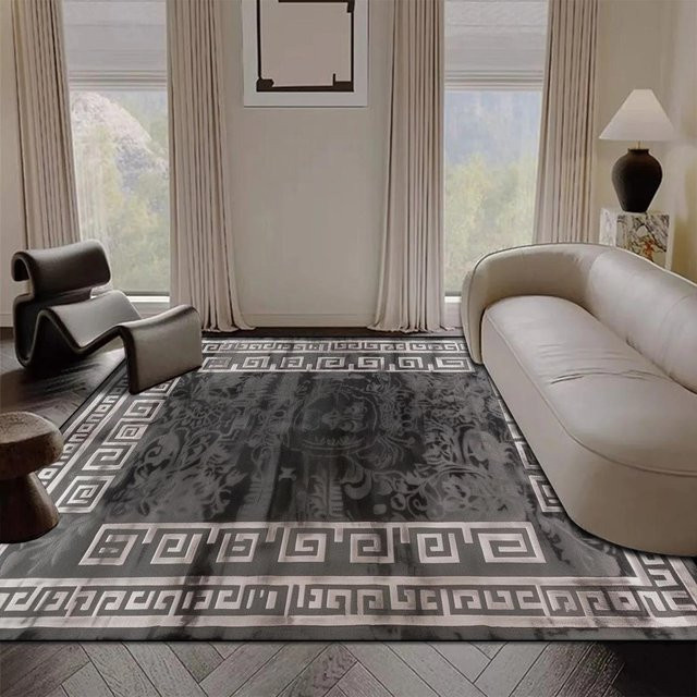 Karpetti Wohnzimmer Teppich Modern Grau, Rutschfest und Waschbar, B/T: 180 x 280 cm - Bild 1