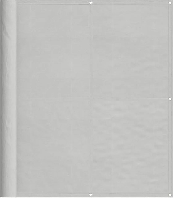 vidaXL Balkon-Sichtschutz Hellgrau aus Polyester-Oxford mit PU-Beschichtung, Breite: 120 cm, Breite: 400 cm - Bild 1