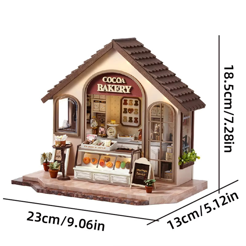 zuuton 3D Puzzle Puppenhaus, Holz, Fantasy, Montage Gebäude Modell Kit - Bild 5