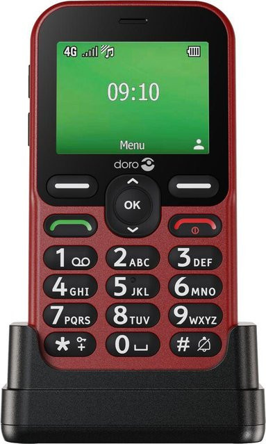 Doro Seniorenhandy E10 in Rot mit 4G/LTE und Bluetooth - Bild 2