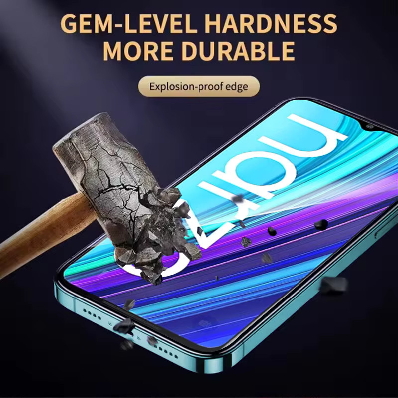 3er-Pack Gehärtetes Glas als Displayschutz für Realme Narzo 30A, Transparent, Anti-Explosion und Fingerabdruck-Entsperrung kompatibel - Bild 5