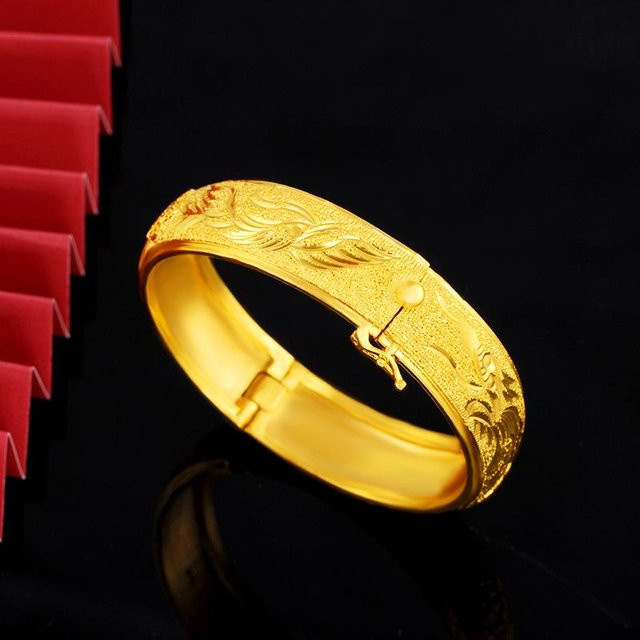 Armband, gelb plattiert, Drache und Phönix, Damen - Bild 1
