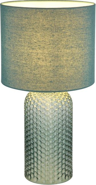 Globo Lighting Tischleuchte SOFIA in Hellgrün aus Glas und Metall mit E27 Fassung, Höhe: 50 cm, Durchmesser: 26,5 cm - Bild 1