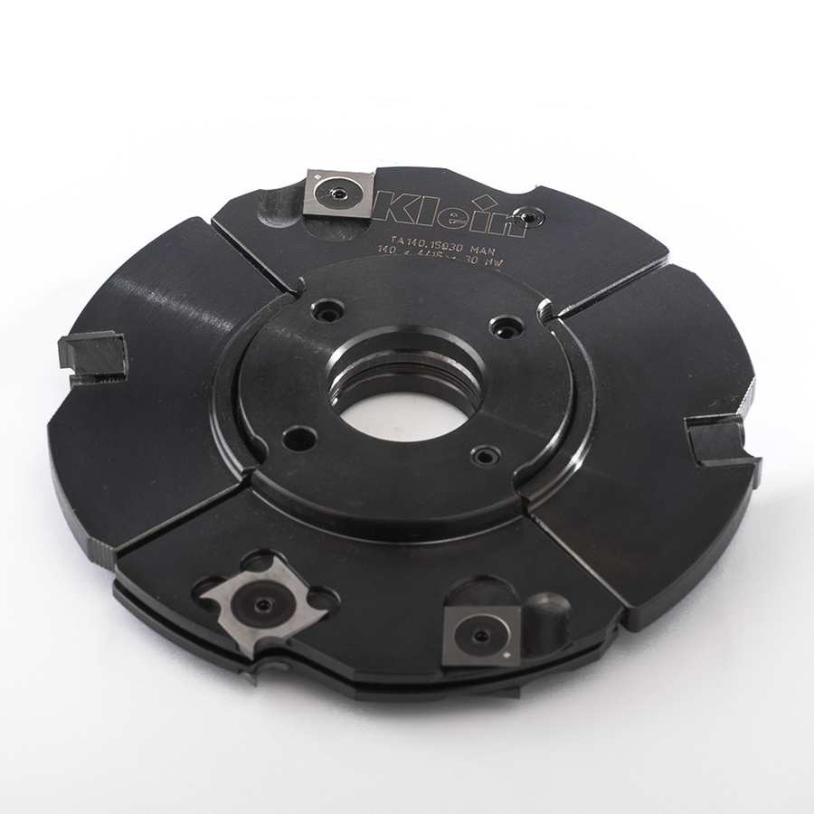 Klein HW Wendeplatten mit Verstellnuter in Schwarz, Durchmesser: 180 mm, Bohrungsdurchmesser: 35 mm, Breite: 4 bis 15 mm, Zähne: 8, Eingriff: 4, E-max: 37 mm - Bild 1