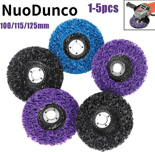NuoDunco Korallen Schleifscheibe Flap Disc zum Rostentfernen und Polieren, Farbe: Schwarz - Bild 1