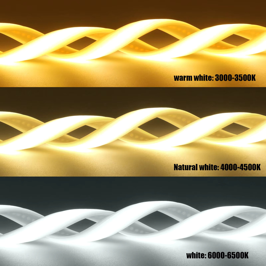 HEGEHE COB LED Streifen IP67 wasserdicht für Outdoor und Home Decor mit 2PIN/DC Kabel in den Farbtemperaturen 3000K, 4000K oder 6000K - Bild 3