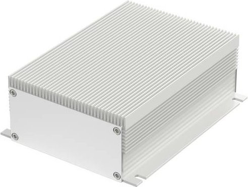 Bopla FILOTEC Flansch-Kühlkörper-Gehäuse aus eloxiertem Aluminium in Weiß B/T/H: 105 x 48 x 160 mm - Bild 1