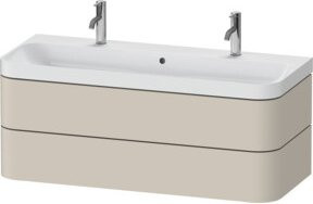 Duravit Möbelwaschtisch Happy D.2 Plus in Beige, Wandhängend, B: 117,5 cm, T: 49 cm, H: 48 cm - Bild 1