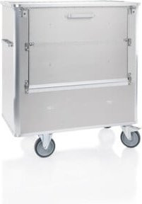 Gmöhling Entsorgungsbehälter D 1009 R für die Datenentsorgung aus Aluminium und Stahl in Silber, Volumen: 240 l - Bild 1