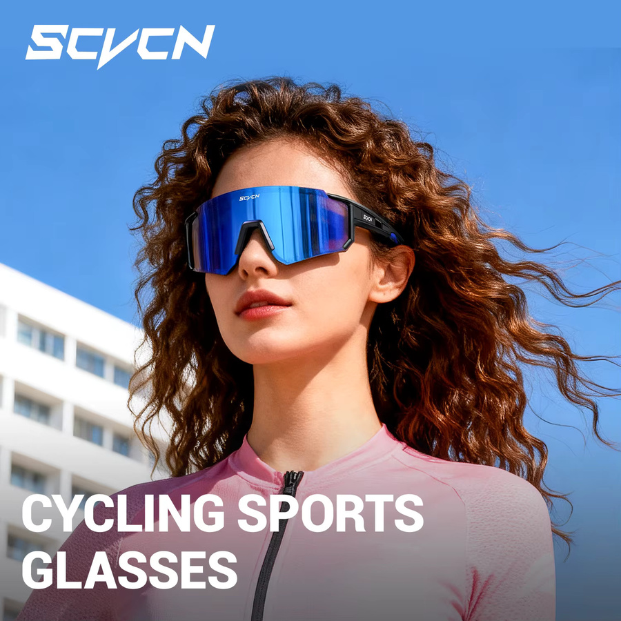 SCVCN Sportsonnenbrille, Unisex, Vollrand, Kunststoff - Bild 6