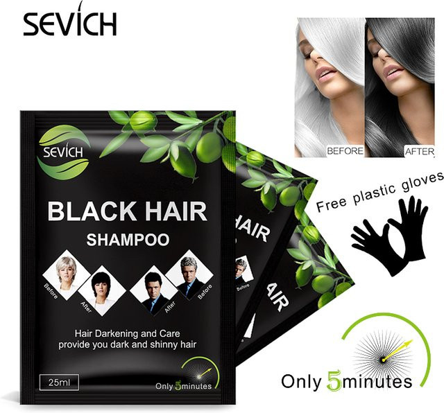Sevich Haarfarben Shampoo, Schwarz, Creme, Unisex - Bild 1