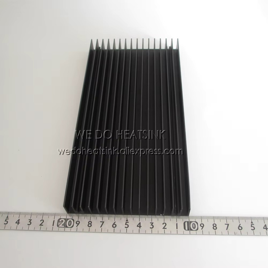WE DO HEATSINK CPU-Kühlkörper aus schwarz eloxiertem Aluminium, B/T/H: 200 x 100 x 18 mm - Bild 3