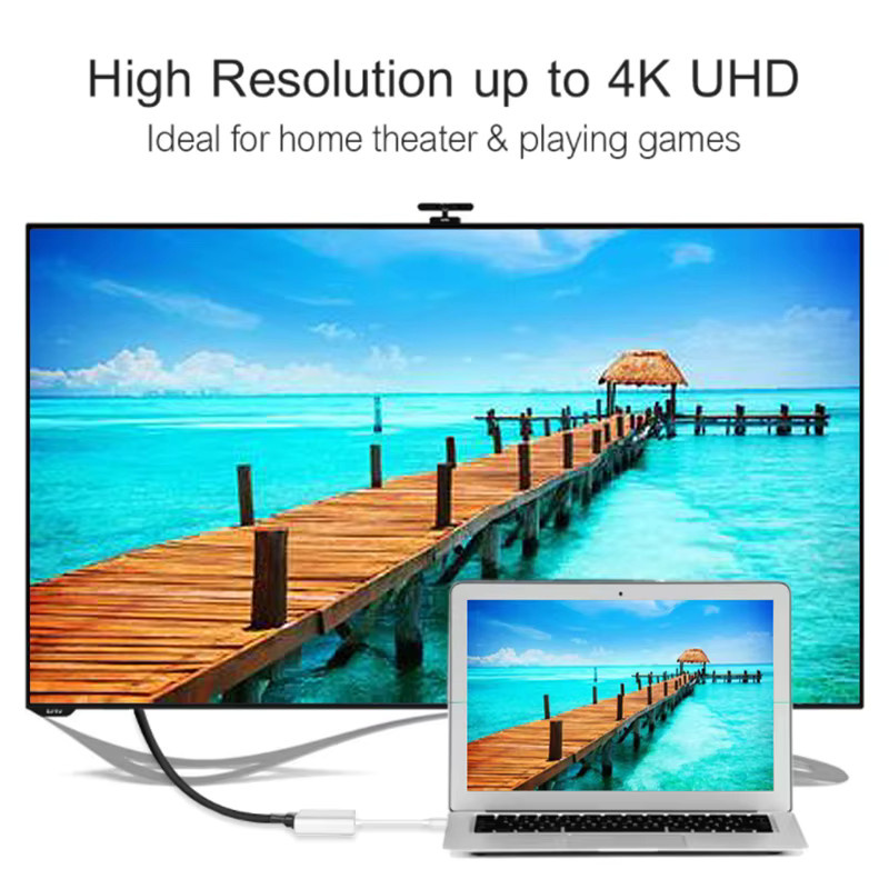 Huawei USB-C Hub 4K UHD Konverter-Adapter mit HDMI, USB 3.0 und USB-C in Weiß für PC, Laptop und MacBook - Bild 2