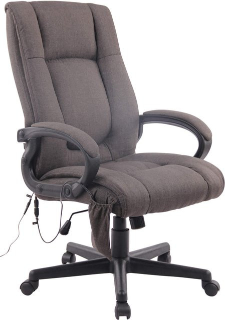 TPFLiving Bürostuhl Sportino Executive Chair aus Stoff mit Massagefunktion in Dunkelgrau, B/T/H: 70 x 70 x 116 cm - Bild 1