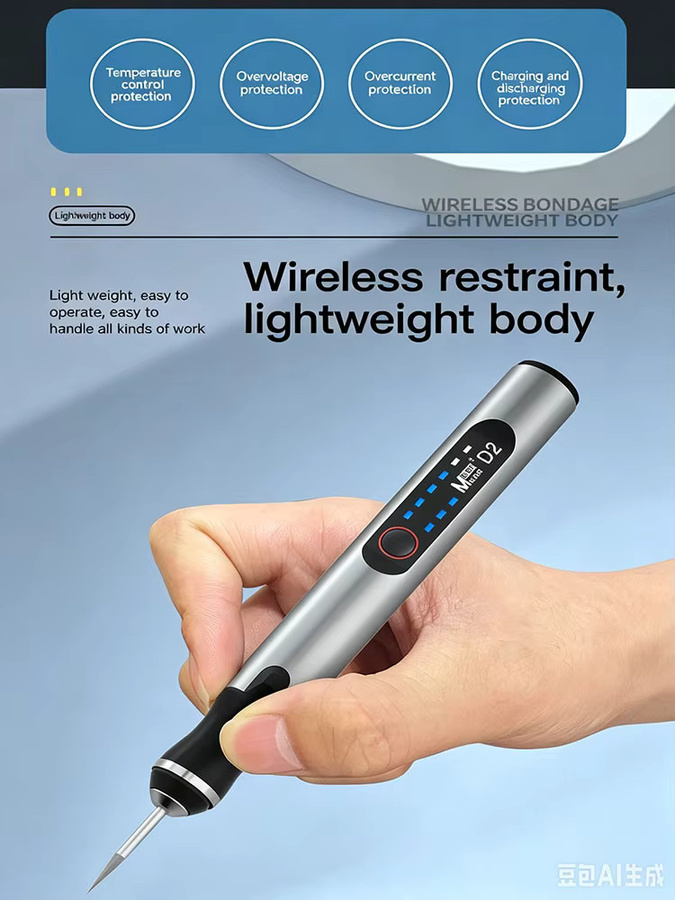 MaAnt D2 Elektrischer Schleifstift in Silber – Intelligenter Lade-Gravurstift und Polierwerkzeug für Handy-CPU-IC sowie LCD-OCA-Entfernung - Bild 5