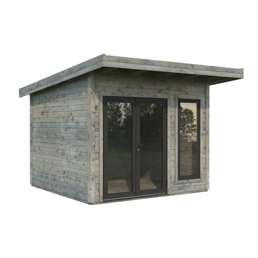Palmako Holz-Gartenhaus Aurelia mit Pultdach in Grau, 8,4 m² - Bild 2