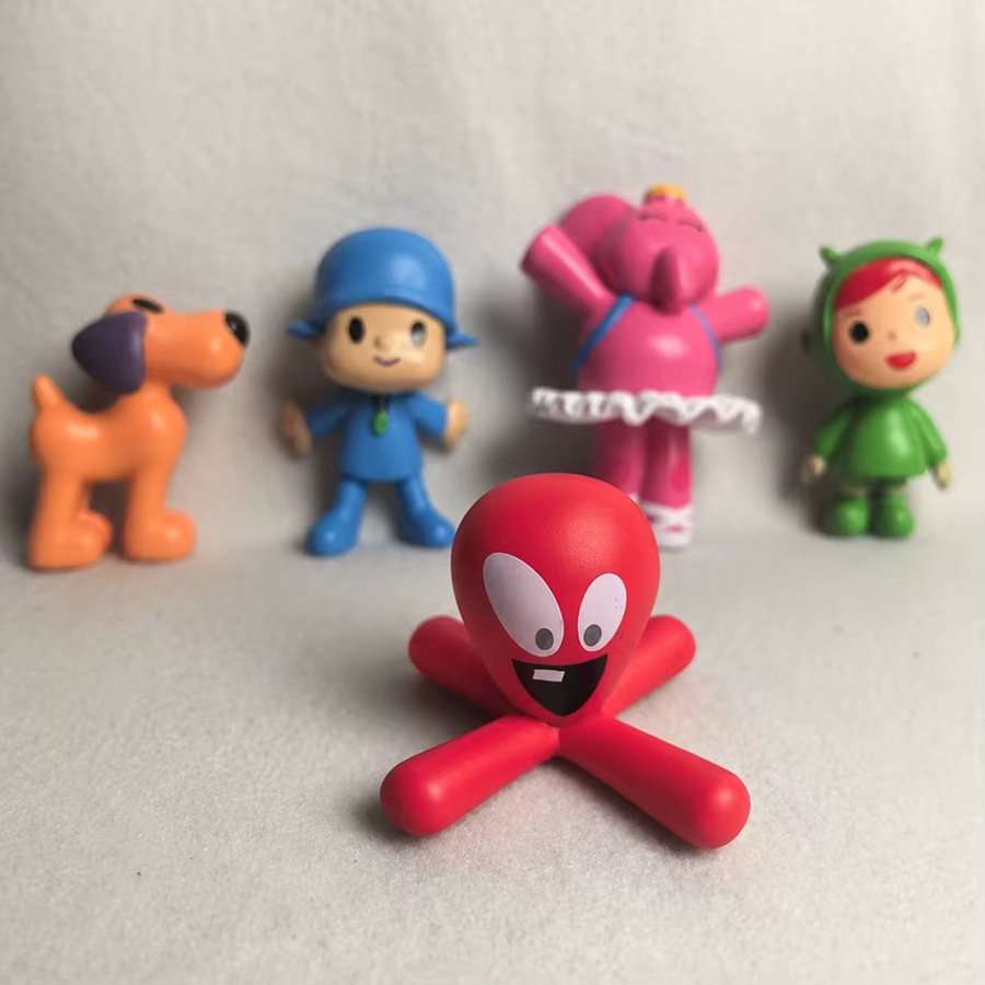 Bandai Pocoyo Tierfiguren, 7-teiliges Set, Puppen, Kunststoff - Bild 2