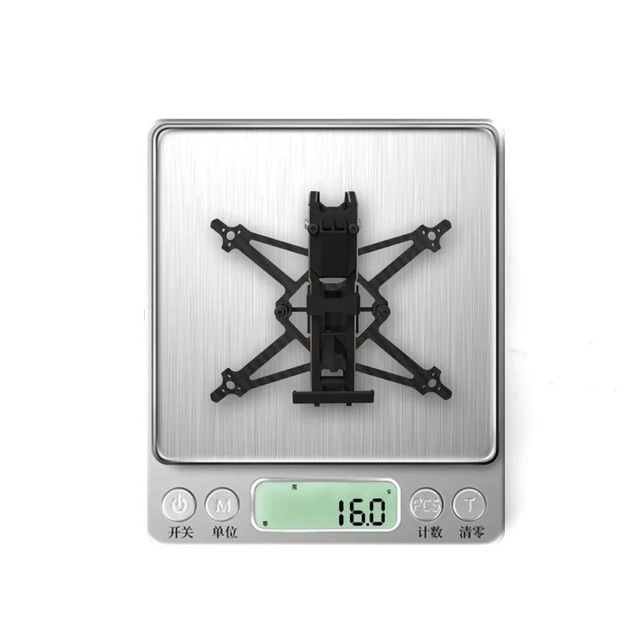 HGLRC Draknight 2 Zoll ultraleichte FPV-Zahnstocher-Rahmen-Kits, Metall, Schwarz - Bild 2