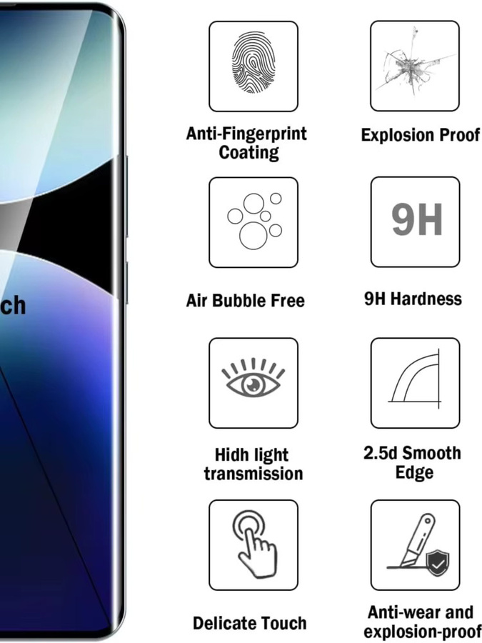 Xiaomi HD Displayschutz aus gehärtetem Glas für Redmi Note 15 Pro 14 5G 13 Pro 12 Pro 11 Pro transparent - Bild 6