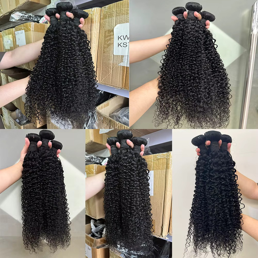 Queenlike Kinky Curly Haarbündel, Burmesische Locken, 22 Zoll - Bild 2