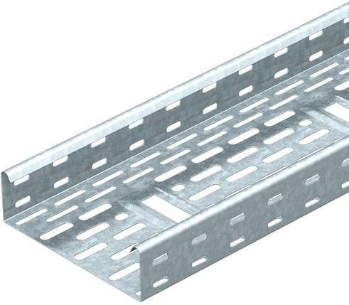 OBO Bettermann Kabelrinne 6085326, Farbe: Silber, B/H/L: 100,00 mm x 60,00 mm x 3 m - Bild 1
