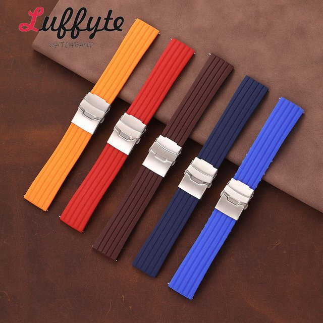 luffyte Uhrenarmband Silikon, Reifenprofil, Herren - Bild 1