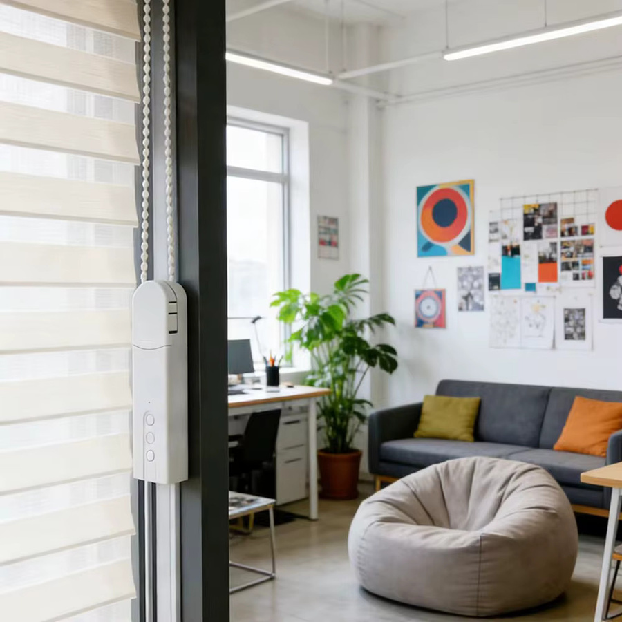 HIMOJO WLAN Smarte Motorisierte Rollos mit Zigbee-Antrieb und App-Steuerung in Weiß - Bild 2