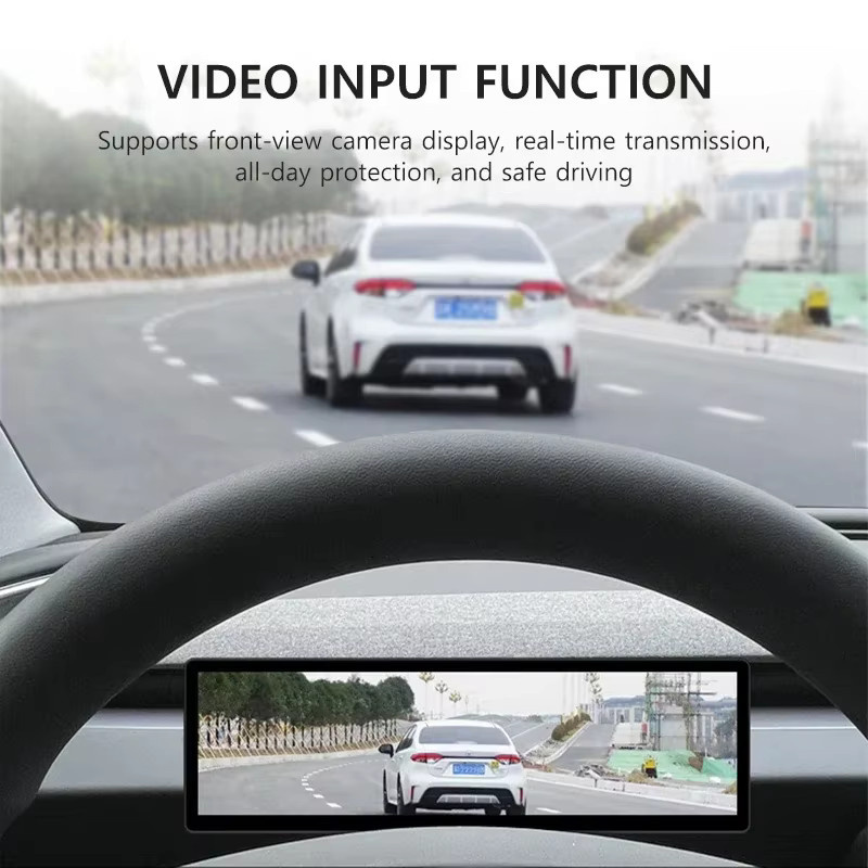 8,8 Zoll IPS Touchscreen Dashboard-Display für Tesla Model Y und Model 3 (2021-2026) mit AMD Ryzen Linux-System, CarPlay und HUD in Schwarz - Bild 3