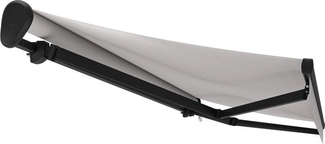 Gelenkarmmarkise Ebro mit Motor in Anthrazit Grau, B: 350 cm, A: 250 cm - Bild 1