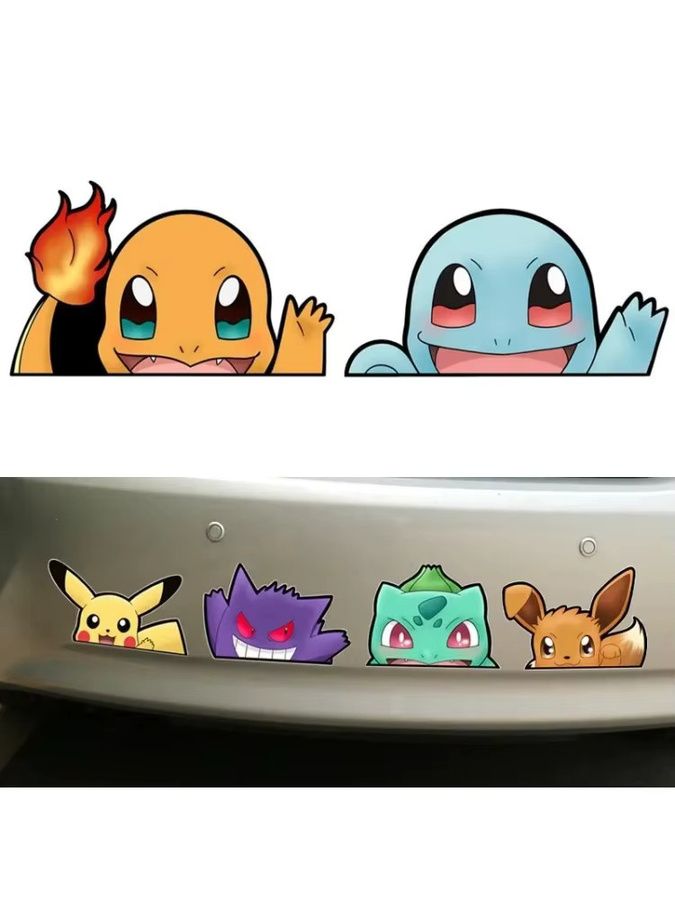 Bandai Pokémon Kreative Auto Aufkleber, Zubehör, Bunt / Mehrfarbig - Bild 5