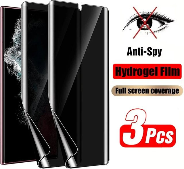 3er-Pack Samsung Galaxy Hydrogel Privacy Screen Protektor für M14 M54 4G M13 M15 M32 M33 M42 M52 M53 M55 5G - Bild 1