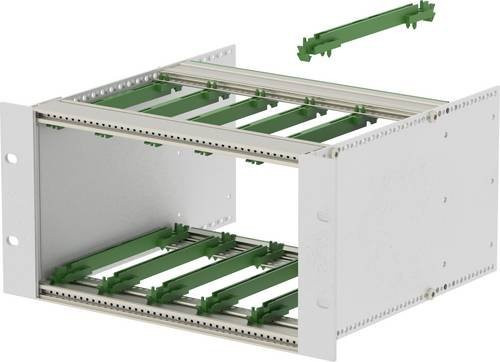 TRU COMPONENTS BGT/X 24340.PI-BN_SET 19 Zoll Baugruppenträger aus Aluminium in Weiß, B/T/H: 26,924 x 24,12 x 13,25 cm - Bild 1