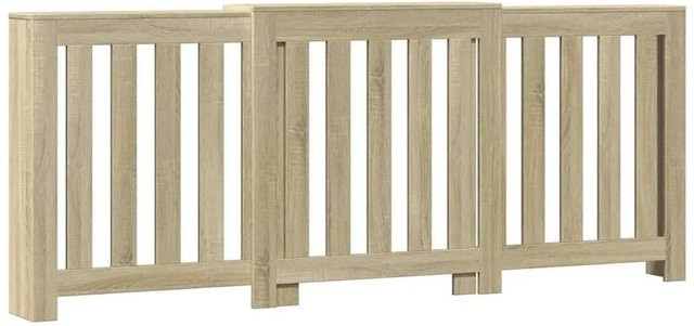 vidaXL Heizkörperverkleidung in Sonoma-Eiche mit modernem Latten-Design, Farbe: Braun, B/T/H: 205 x 21,5 x 83,5 cm - Bild 1