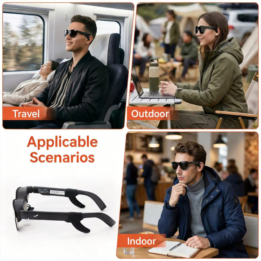 FONKEN Silikon-Audio-Leitrohr für RayNeo Air 4, Air 4Pro, Air 3S und Air 3S Pro Smart Glasses Zubehör in Schwarz - Bild 2