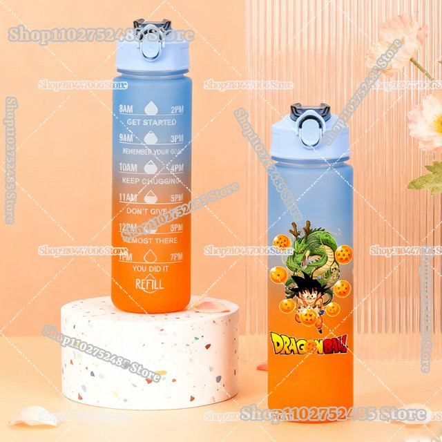 Tragbare Dragon Ball Goku Trinkflasche von Bandai mit Tragegriff, 750 ml, Mehrfarbig - Bild 1