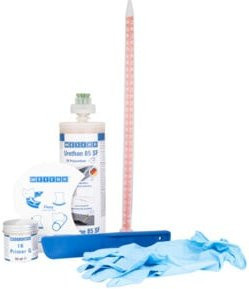 WEICON Belt Repair Kit SF Polyurea Reparatur- und Beschichtungsmasse für Gummi, Schwarz/Mehrfarbig, 0,59 kg - Bild 1