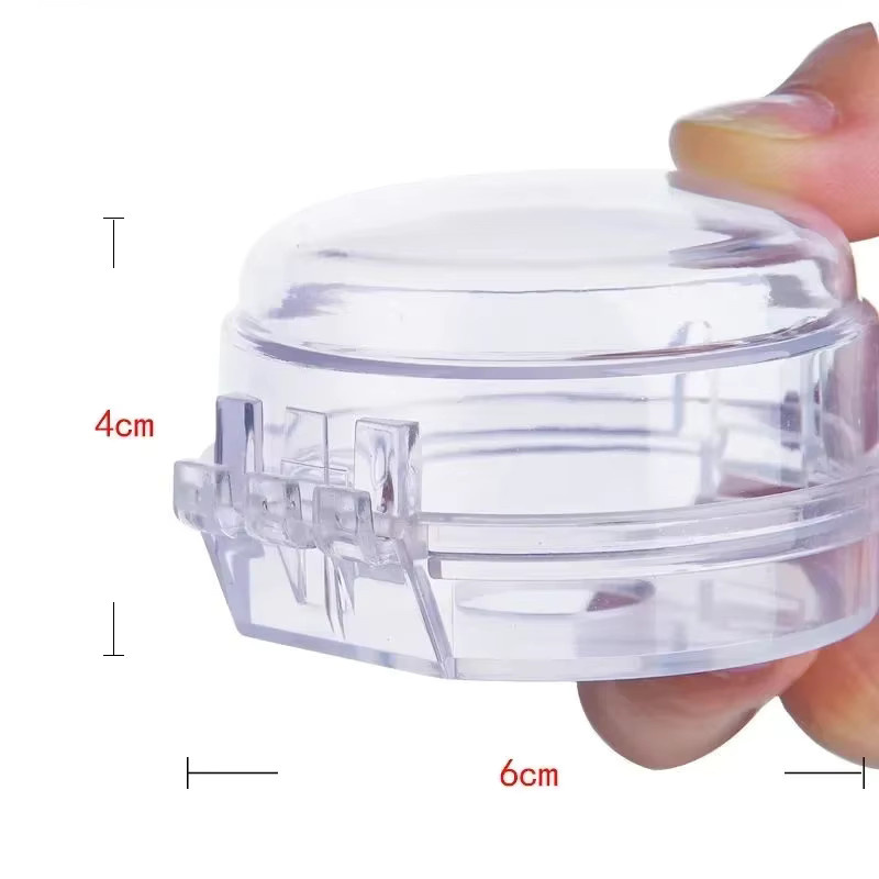 RUZOFO Kindersicherheits-Schutzabdeckungen für Gasherde im Multipack, transparent und schwarz - Bild 3