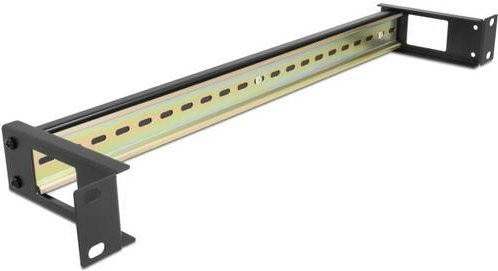 Delock 67031 19 Zoll Netzwerkschrank-Einschubsystem, 1 HE, Schwarz - Bild 1