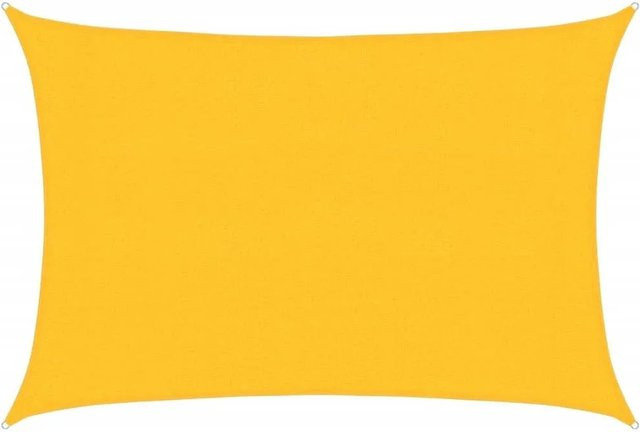 vidaXL Sonnensegel aus HDPE in Gelb, Rechteckig, B/T: 400 x 300 cm - Bild 1