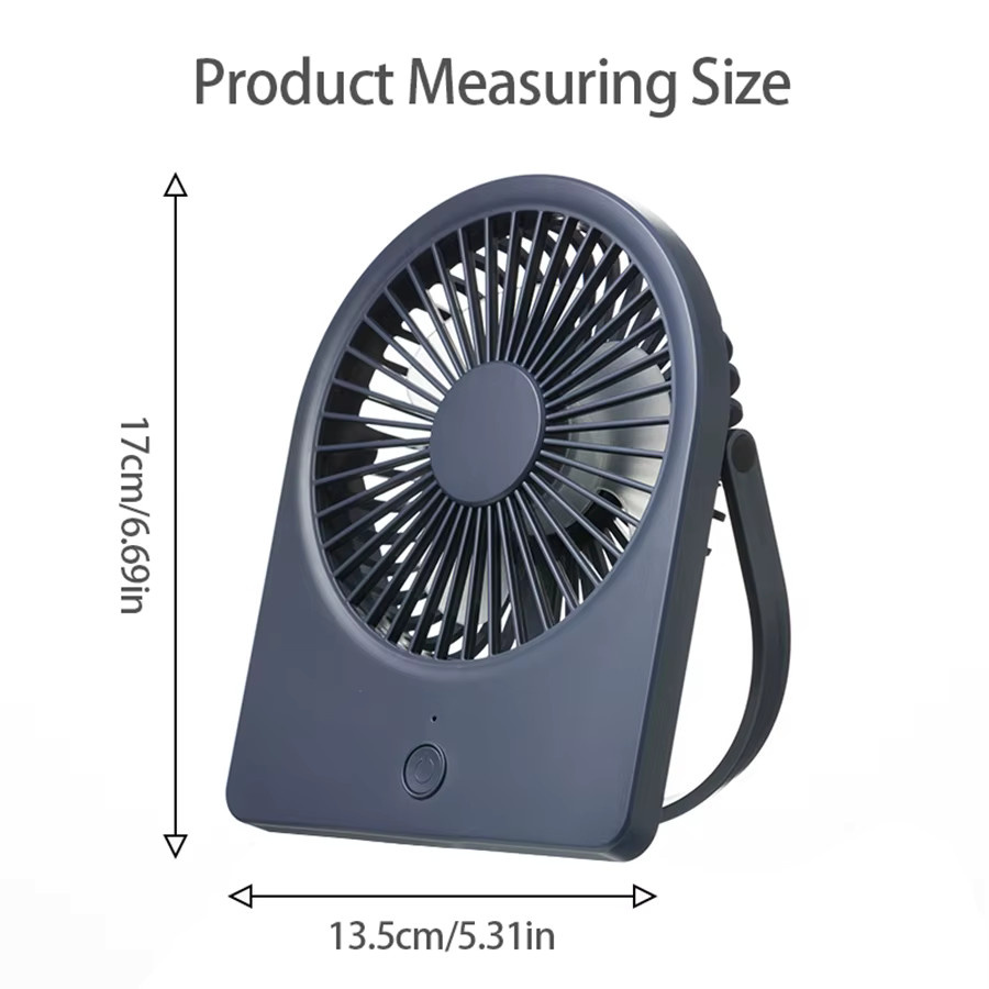 HAOYUNMA 3-in-1 Tragbarer Tischventilator in Pink mit 3 Geschwindigkeitsstufen, leiser USB-Ventilator als Tisch- oder Wandventilator für Zuhause, Büro und Reisen - Bild 3