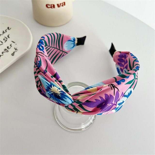 Rd lala Stirnband Bohemian, Stoff, pink, Damen, Mädchen - Bild 1