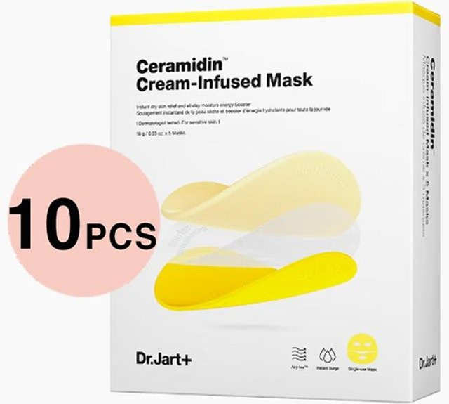 Dr.Jart+ Ceramidin Creme-infundierte Maskenblätter, 18 g x 10 Stück - Bild 1